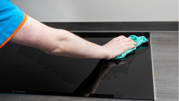 Clean with damp cloth