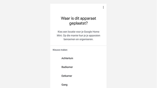 Google Home mini instellen