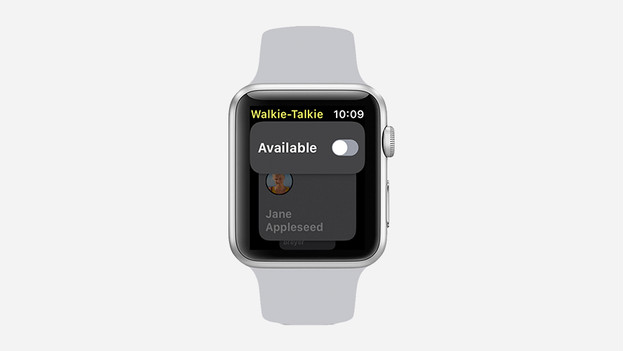 Walkie talkie in- en uitschakelen