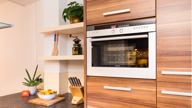 Microwave in the kitchen