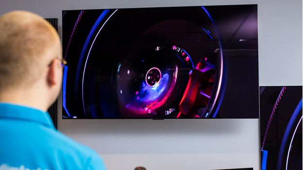 Contrast and black levels of the LG OLED C3 Evo