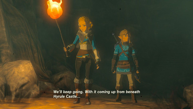 Link et Zelda qui explorent