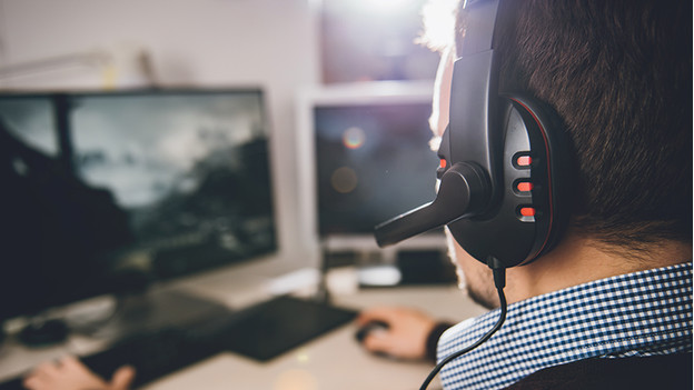 Gaming with a gaming headset