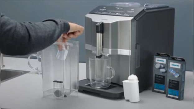 machine à café avec pastille de détartrage