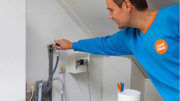 Attach water hose