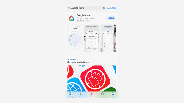 Google home hot sale app mini