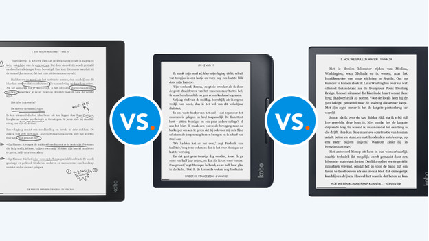 Verschillende Kobo e-readers