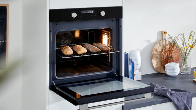 Oven with bread