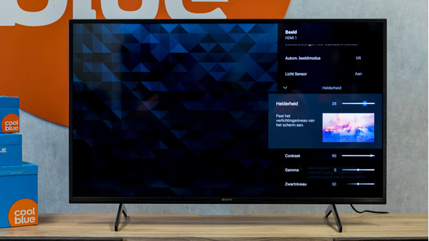 réglages de la luminosité