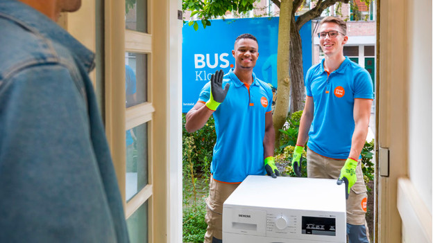 Coolblueurs avec une machine à laver