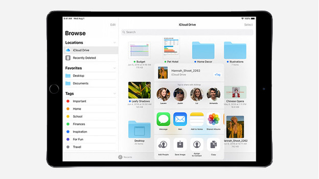 Collaboration dans l'iCloud