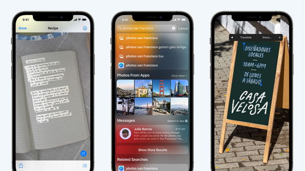 Livetekst iOS 15