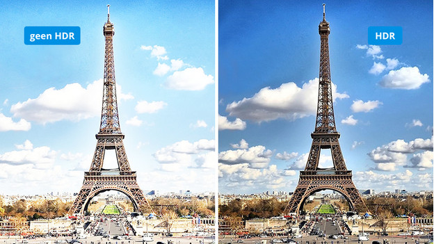 Le HDR et la luminosité ont beaucoup à voir l'un avec l'autre, comme on peut le voir sur cette photo de la Tour Eiffel