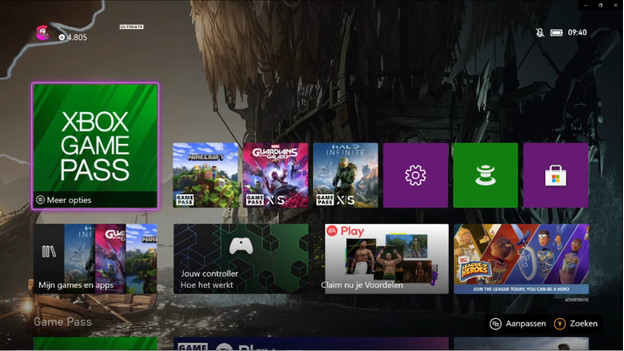 Game Pass op Xbox