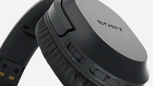 Boutons sur casque audio
