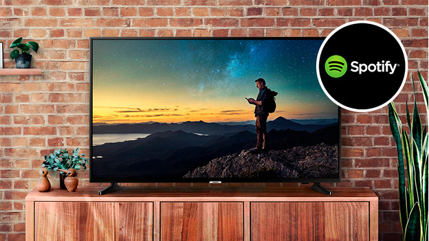 Smart television with Spotify