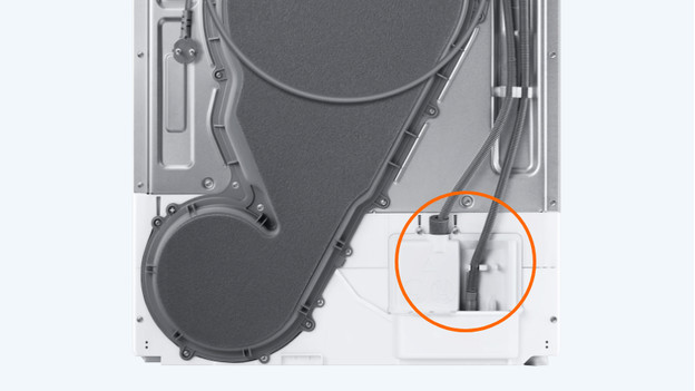 Samsung droogkast aansluiting afvoerslang