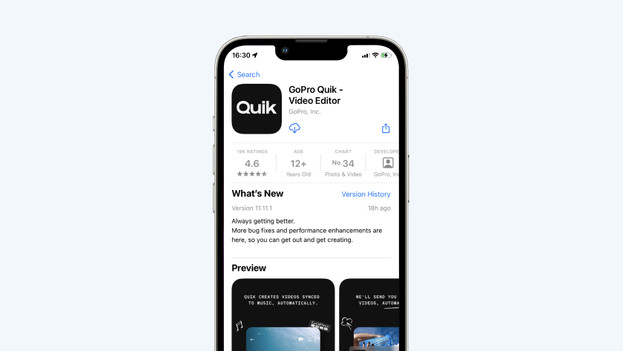 Télécharger GoPro Quik