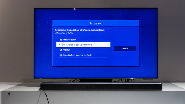 comment brancher une barre de son sur une télé samsung