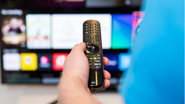 Remote of the LG G2 OLED EVO TV
