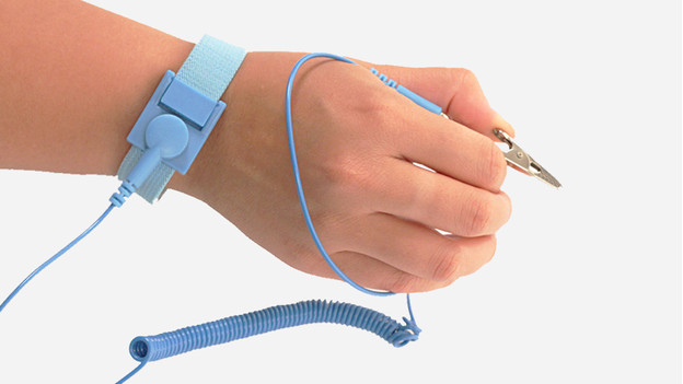 bracelet antistatique, Bracelet de poignet antistatique anti-statique  Bracelet de poignet (Noir) : : Mode