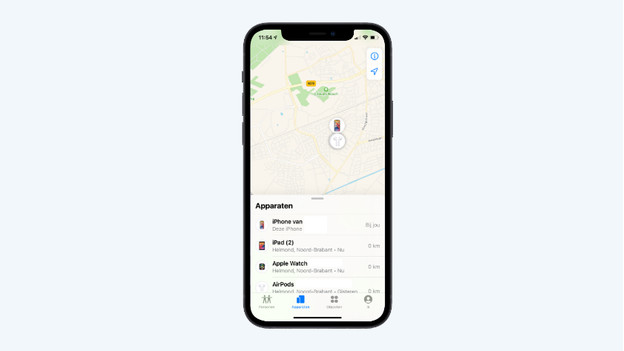 Appli « Localiser » sur iPhone