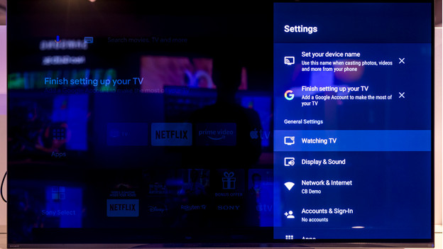 Sony TV settings