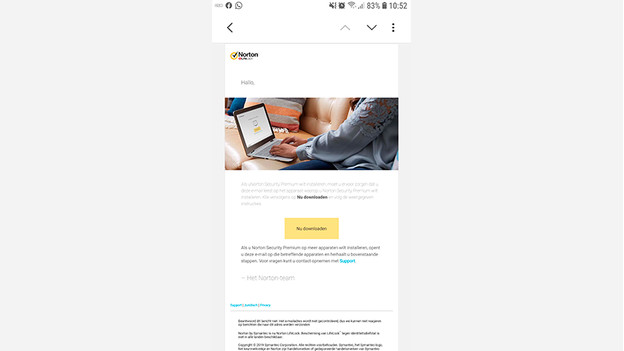 Download now link e mail