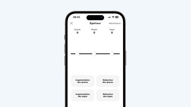 Réglez l’égaliseur appli Bose