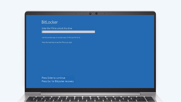 Écran de connexion BitLocker