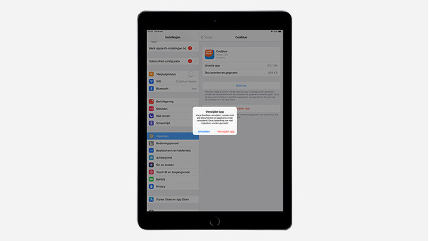 Effacer des applis