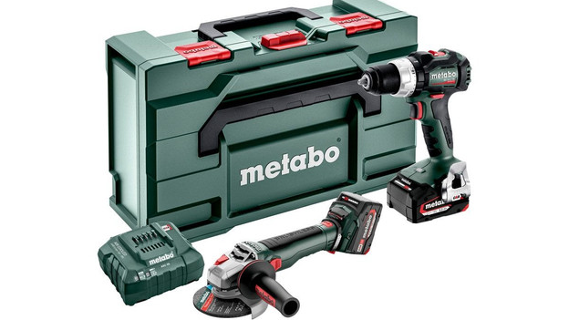 Metabo accu, koffer, boormachine en slijptol