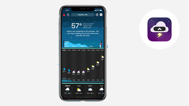 Appli CARROT Weather Apple iPhone iOS