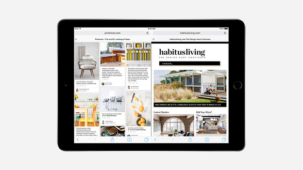 Écran partagé iOS Safari