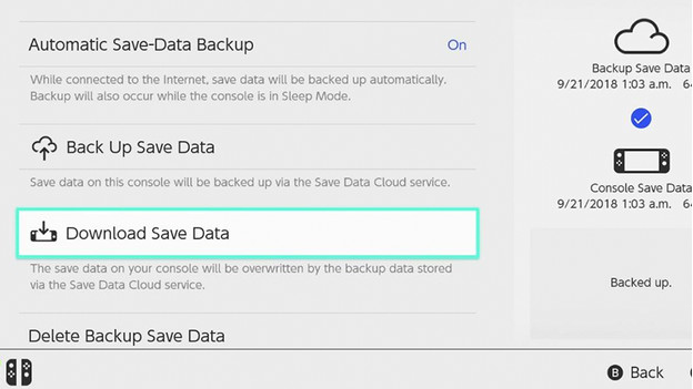 Download your save games from the cloud again.