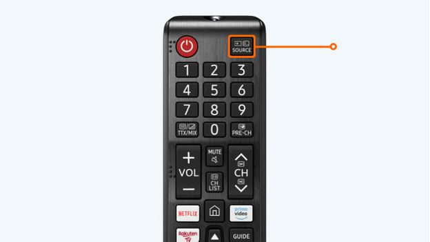 Sélectionner la bonne source TV