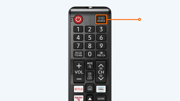 Juiste tv bron selecteren
