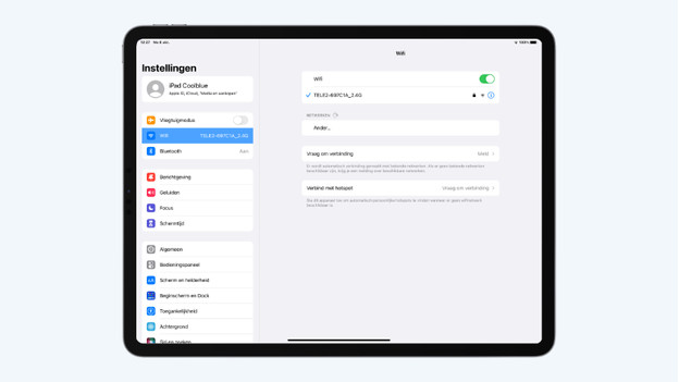 Apple iPad netwerkinstellingen