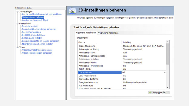 Adjust DSR factor NVIDIA and AF