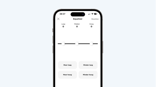 Equalizer Bose app aanpassen