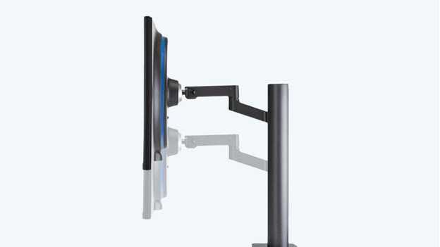 Height-adjustable monitor