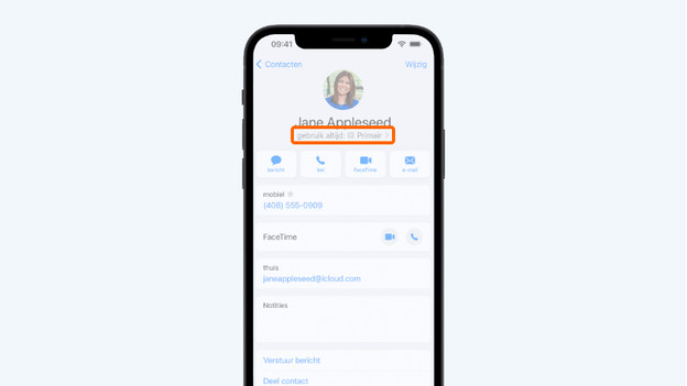 Nummer kiezen contact esim Apple iPhone