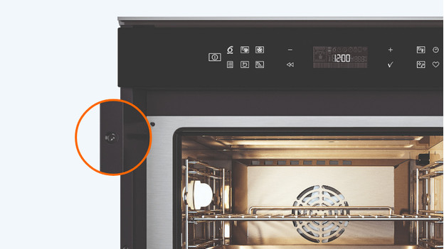 screw hole built-in oven