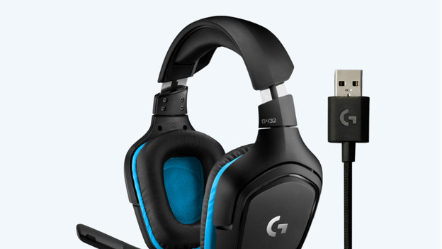 Wired gaming headset with a USB-A cable