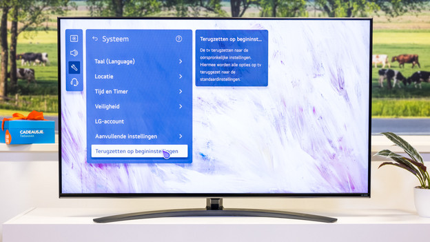 LG tv resetten naar fabrieksinstellingen