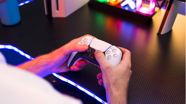 Manette PlayStation 5 vue de près