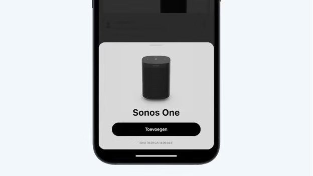 speaker sonos toevoegen