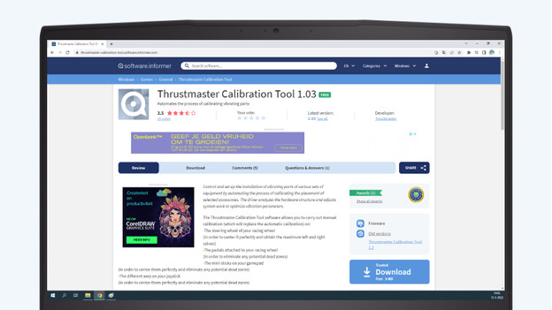 thrustmaster calibration tool