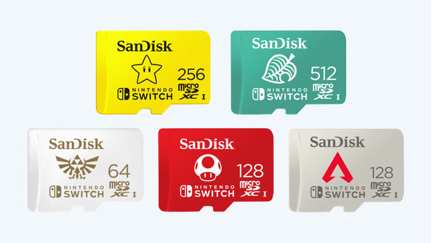 Carte SanDisk MicroSDXC, carte mémoire Nintendo pour Nintendo Switch, Carte mémorie microSD, Cartes mémoires