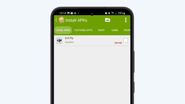 Install DJI Fly app